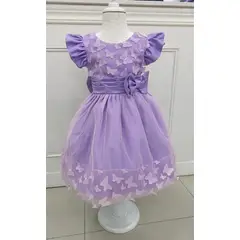 BANNITAS - VESTIDO DE FIESTA PARA NIÑAS LETIZIA LILA T12M