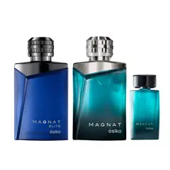 ESIKA - Set de Perfumes Magnat Elite y Magnat con Mini Magnat
