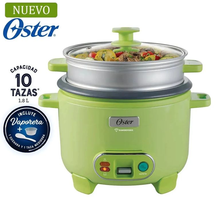 Arrocera, 3 en 1, 10 Tazas de Capacidad, Función de Sofrito CKSTRC10DFGRN