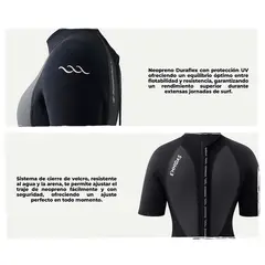E'MHIDAS SWIMWEAR - Wetsuit de mujer corto HydroFlow con Sharkskin 3 / 2mm
