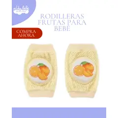 BABY - Rodilleras Bebé Antideslizantes Para Gatear - NARANJA