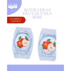 BABY - Rodilleras Bebé Antideslizantes Para Gatear - MANZANA