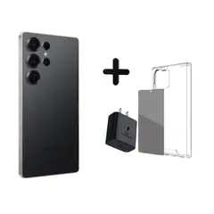 SAMSUNG - S25ULTRA - NEGRO - 512GB + CASE + MICA + CARGADOR 45W