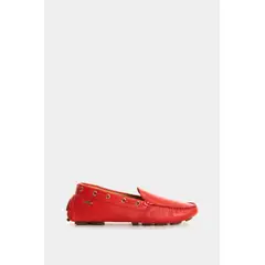 Velez - Vélez Mocasines Calcedonia 2.0 Cuero Mujer Grabado Rojo