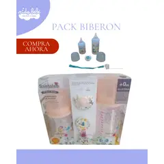 BABY - BIBERÓN CON CHUPÓN PARA NIÑOS - MODELO ORANGE