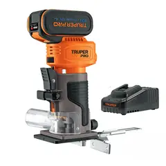 TRUPER - Ruteadora de palma + 1 Bateria 4ah + cargador