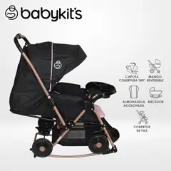 BABY KITS - NUEVO Coche Cuna Mecedor Balancin SX Rosado