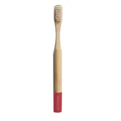 ATTITUDE - Cepillo De Dientes rojo Bamboo Kids Soft - limpieza suave