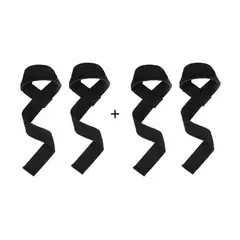 GENERICO - 2 Straps Powerlifting Negros