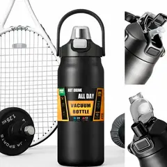 GENERICO - Termo Botella De Acero Inoxidable 1 Litro Doble Temperatura