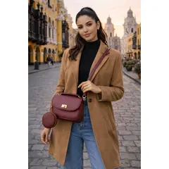 GENERICO - Cartera Cruzada con Monedero Modelo Luna
