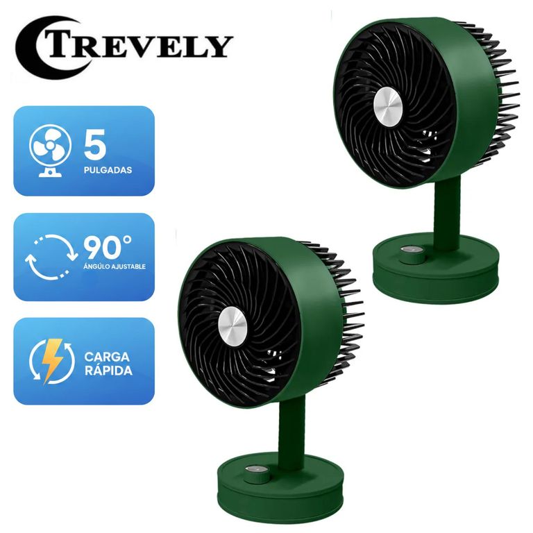 Pack 02 Mini Ventilador de Mano VT-05 Recargable COLOR ALEATORIO