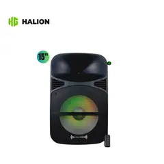HALION - PARLANTE ACTIVO 1000 W PMPO CON MICRÓFONO PHA-15MDB