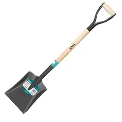 TOTAL - Pala Cuadra 1mt con mango madera