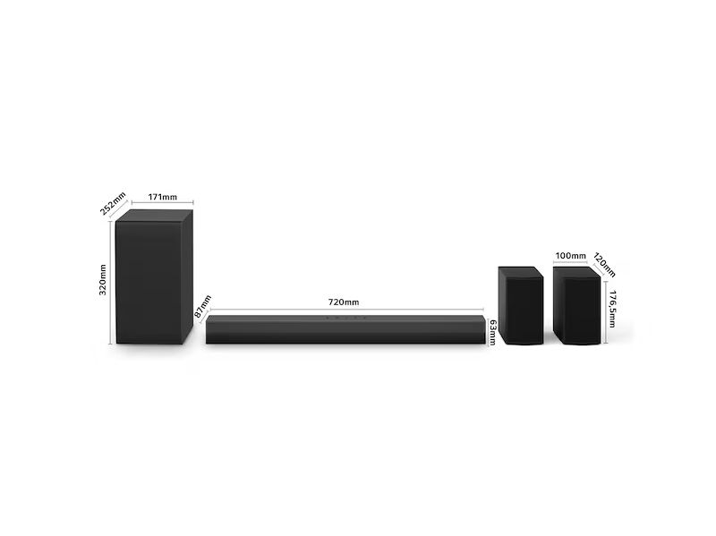 Soundbar S40TR - 400 W - 4.1 ch -incluye 2 altavoces traseros