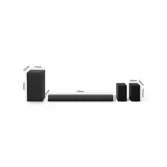 LG - Soundbar S40TR - 400 W - 4.1 ch -incluye 2 altavoces traseros