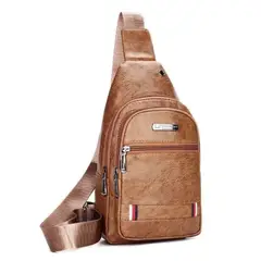 INSPIRA MARKET - Mochila Morral Bandolera Riñonera de Cuero Pu Accesorio para Hombre