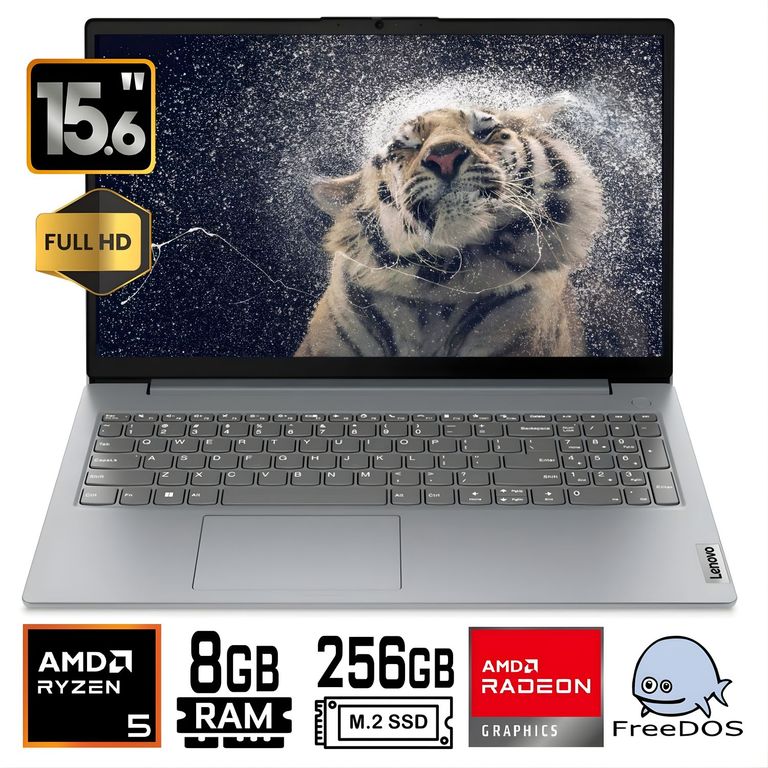 Laptop V15 G4 AMN AMD Ryzen 5 - 7520U, 15,6"FHD, Ram 8Gb, SSD 256Gb, FreeDos