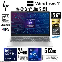 HP - Laptop 15-FD1056LA Intel Core Ultra 5 125H 24GB RAM 512GB SSD 15.6" FHD Win 11