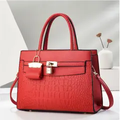 GENERICO - Cartera Tote con Candado para Dama – Modelo Victoria Luxury