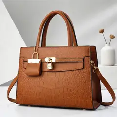 GENERICO - Cartera Tote con Candado para Dama – Modelo Victoria Luxury