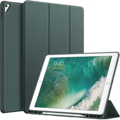 GENERICO - Funda Smart Case Portapencil Para iPad 5 / 6 - 9 .7" - Air 1 / 2 - Verde