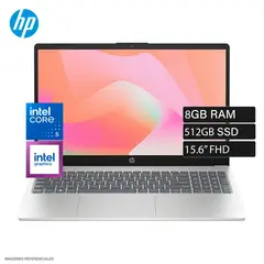 HP - Laptop 15-FD0152LA Intel Core 5 120u Ram 8gb Disco 512gb Ssd 15.6" FHD FreeDos