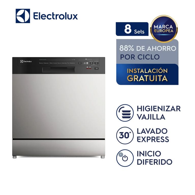 Lavavajillas Freestanding 8 Sets Stainless Steel (EHFF08E2MSBZG)