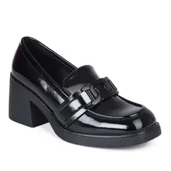 STHEF - MOCASIN MUJER NEGRO CHAROL 7936