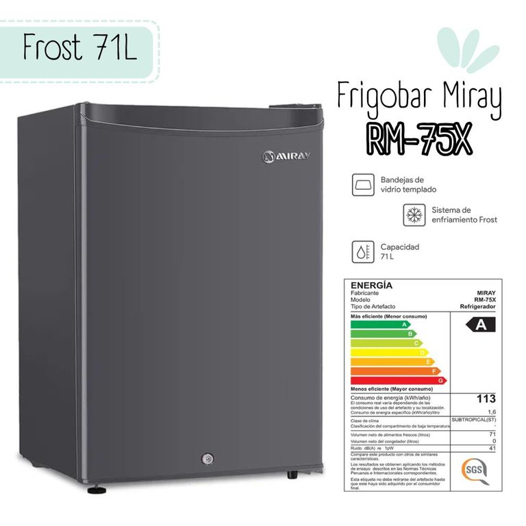 Frigobar Refrigeradora RM-75X Frost 71L