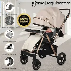 Baby - Coche Cuna de Lujo «AMBER» Edición Limitada Beige