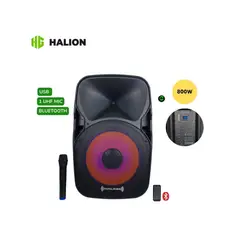 HALION - Parlante Activo RHA-15EB 800W PMPO USB BT Micrófono