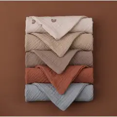 GENERICO - Toalla de muselina para bebés x 5 unid