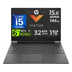 HP - Laptop Victus 15 gaming Core i5-13420H Nvidia 6GB RTX4050 Ram 32gb Ssd 1tb 15.6″ FHD 144Hz
