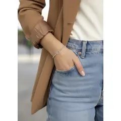 GENERICO - CARLA JOYERÍA - Pulsera Geométrica en plata 925