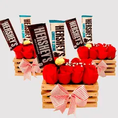 HERSHEYS - Gift Box Hershey’s + Rosas San Valentin