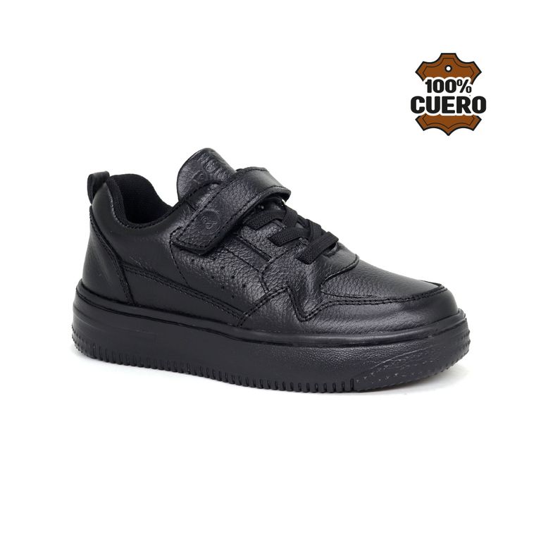 Zapatillas Escolares De Cuero JA26-CG916N