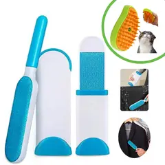GENERICO - Pack Cepillo Quita Pelo Grande y Portátiil Para Ropa Sofá y Mascotas + Cepillo Spray de REGALO