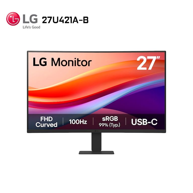 Monitor 27” 27U421A-B Curvo VA FHD 100Hz USB-C HDMI