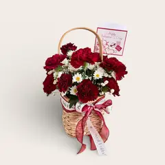 GENERICO - Love Basket - Claveles y Margaritas