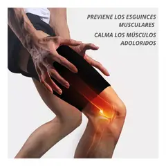 GENERICO - 2 Musleras de Compresión Deportiva Talla L de Neopreno Cerrada Soporte Muslo