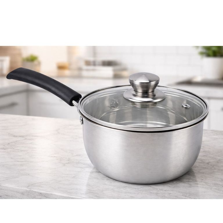 Cacerola Acero Inoxidable 14 cm con tapa