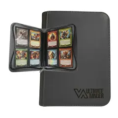 ULTIMATE MINDER - Album para 160 Cartas coleccionables Binder Premium - Plomo