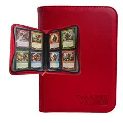 ULTIMATE MINDER - Album para 160 Cartas coleccionables Binder Premium - Rojo