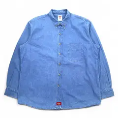 DICKIES - CAMISA MANGA LARGA PARA CABALLERO AZUL INDIGO LAVADO
