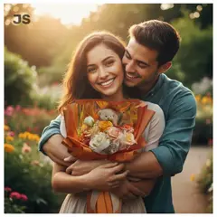 GENERICO - REGALO POR SAN VALENTÍN PAREJAS RAMO DE FLORES Y PELUCHE AMOR AMISTAD ETERNA JS