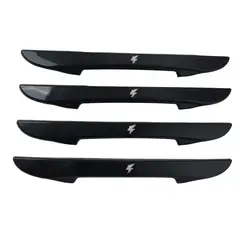 GENERICO - Tope De Puerta Universal Auto Camineta Carbono And Black 4Pcs