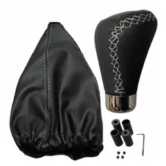 JET - Perilla Para Planca De Cambio + Funda + Adaptadores Color Negro