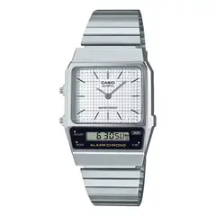 CASIO - Reloj AQ-800E-7A Hombre Acero Plateado
