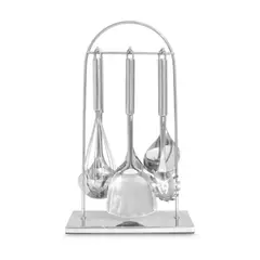 FINEZZA - Set de Utensilios de Acero Inoxidable - 7 Piezas